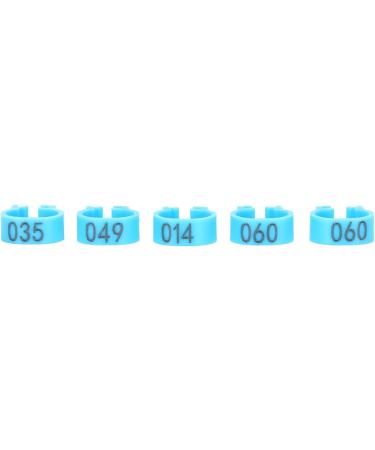 Birds Foot Rings Identification Poultry Leg Bands Easy to Install and Disassemble for Birds Pigeons Chicken Parrot Ducks Hens (Blue) - Buy Online on GoSupps.com