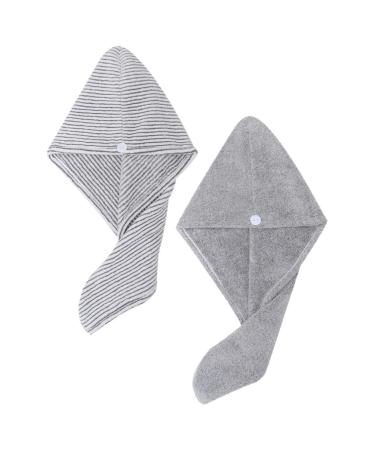 2-St Anti-Bacterial Bamboo Fiber Drying Hair Cap - Fast Drying Shower Hood & Absorbent Hair Dryer for Home - Buy Online on GoSupps.com