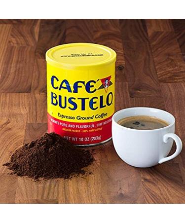 Cafe Bustelo Espresso Ground Coffee 10 oz - Rich & Bold Flavor - Buy Online on GoSupps.com
