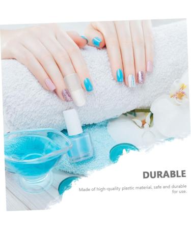 Ipetboom 30pcs Nail Case Nail Paint Protector Nail Varnish Protector Nail Polish Varnish Tip Nail Varnish Shield Polish Shield Protector Polish Varnish Cover White Manicure Supplies Plastic - Buy Online on GoSupps.com
