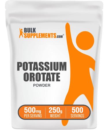 BulkSupplements.com Potassium Orotate Powder - Potassium Supplement Powder - Potassium Salt - Potassium Supplement - Potassium Powder - 500mg (95mg Potassium) per Serving (250 Grams - 8.8 oz) 8.81 Ounce (Pack of 1) - Buy Online on GoSupps.com
