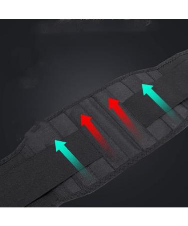 Buy Adjustable Tourmaline Self-Heating Lumbar Support Belt | Pain Relief for Lower Back | Black M & XL - Enhance Comfort & Posture - Buy Online on GoSupps.com