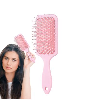 gifyym Curl Defining Brush Curling Brush for Women and Men Less Pulling Magic Styler Airstyler Hair Curly Styling Hair Brushes for Detangling Combing Shaping and Defining Pink