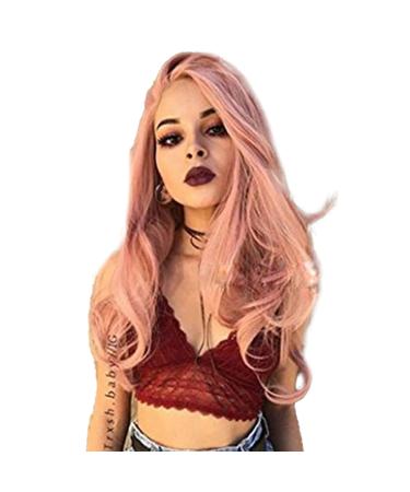 Buy Long Pink Curly Wigs for Women - Naturally Looking Full Wig with Ponytail for Daily Cosplay & Outdoor Use - Buy Online on GoSupps.com