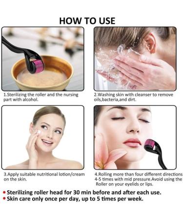 540 Titanium Needles Derma Roller for Hair Growth - 1.5mm Micro Needle Roller for Men and Women - Stimulate Beard and Hair Growth - Beard Trimmer Included - Buy Online on GoSupps.com