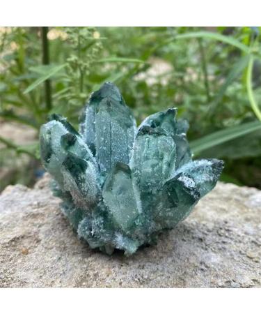Crystal 300-1000g Natural Green Ghost Quartz Crystal Cluster Crystals raw Gemstone for Home&Office Decoration fengshui HOMEZHOU (Size : 900-1000g) - Buy Online on GoSupps.com