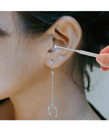 Stainless Steel Earwax Removal Kit for Kids and Adults - Ear Curette Tool Set for Safe and Efficient Ear Cleaning - Silver 9.5X1.8CM - Buy Online on GoSupps.com