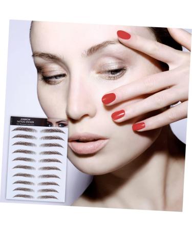 SKISUNO 4pcs Eyebrow Stickers Water Transfer Eyebrow Sticker 6d Hair-like Eyebrows Stickers 4d Cosmetic - Buy Online on GoSupps.com