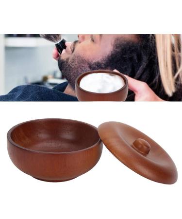 Dekaim Wooden Shaving Bowl with Lid | Men's Shaving Brush & Foam Cup for Cream & Soap | International Shipping - Buy Online on GoSupps.com