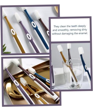 Beavorty 8-Piece Nano Toothbrush Set - Medium-Sized Ergonomic Wear-Resistant Hard Bristles for Adults | Best Teeth Accessories for Optimal Oral Care - Buy Online on GoSupps.com