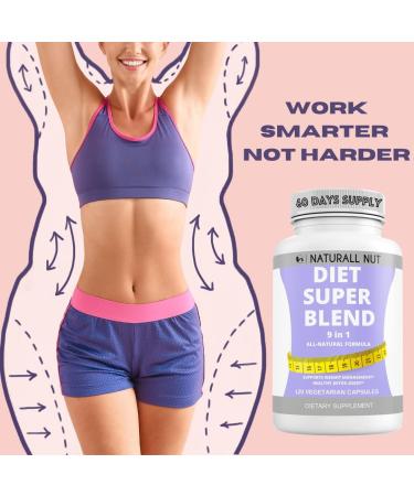 Naturall Nut Diet Super Blend - Garcinia Cambogia Weight Loss Pills Green Coffee Raspberry Ketones Green Tea Pills Release Diet Pills for Women & Men Weight Management - Garcinia Cambogia Pills 120 Count (Pack of 1) - Buy Online on GoSupps.com