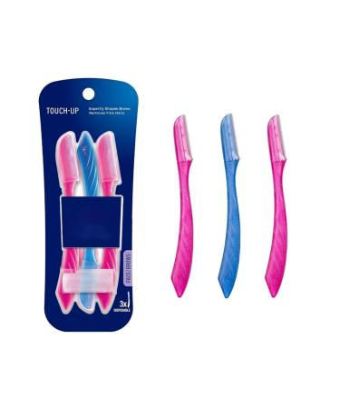 Face Razors for Women Touch-Up Dermaplaning Tool with Precision Cover 3ct | Dermaplane Razor Eyebrow Razor Facial Razor