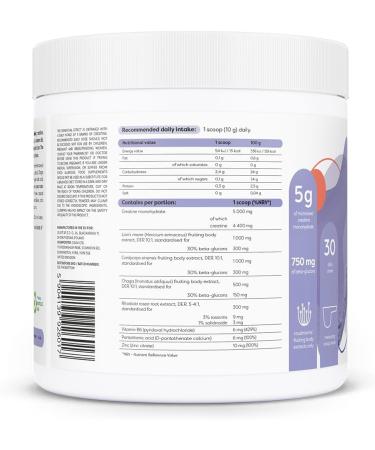  OSAVI Osavi Creatine Mushrooms & Rhodiola Cherry & Strawberry - 300g - Buy Online on GoSupps.com