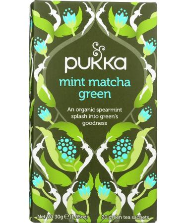 The vert Bio Matcha menthe - 20 sachets Pukka