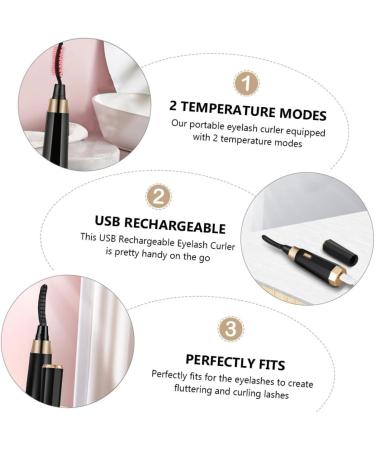 DOITOOL Eyelash Curler Eyelash Holder Hair Curling Iron Hair Rollers Portable Rechargeable Eye Lash Curler Electric Eyelash Beauty Tool Beauty Salon Supplies Makeup Tool Abs Electronic - Buy Online on GoSupps.com