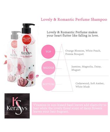 Kerasys Lovely & Romantic Perfumed Shampoo & Rinse 600ml - Luxurious Hair Care - Buy Online on GoSupps.com