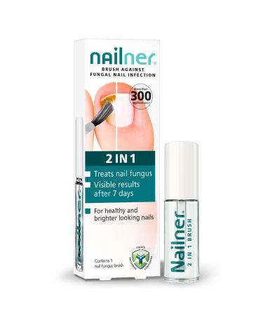 Nailner 2-in-1 Fungal Nail Treatment Brush for Healthy and Bright Looking Nails 5 ml