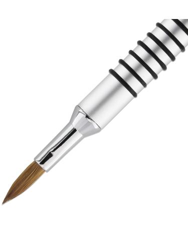 PANA 3D Kolinsky Acrylic Nail Art Brush Size #5 - Silver Non-Slip Grip for Stunning 3D Flower Designs - International Shipping Available - Buy Online on GoSupps.com