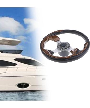 Dolity 12.6-inch Aluminum Alloy Boat Pontoon Steering Wheel | 3 Spoke 3/4 Shaft PU Carbon Fiber | Marine Accessories for Boats, Vessels, Yachts - Buy Online on GoSupps.com