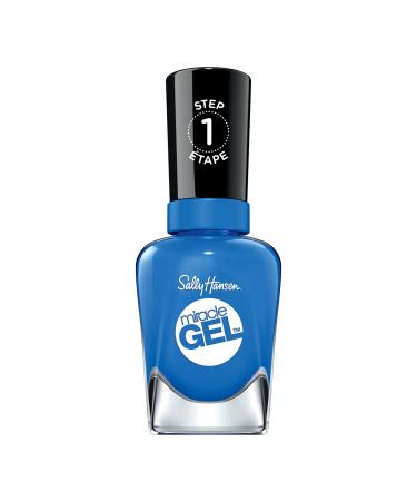 Sally Hansen Miracle Gel Nail Polish, Shade Byte Blue 629 (Packaging May Vary)