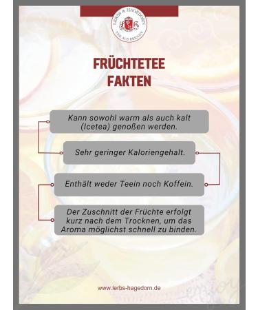  Lerbs & Hagedorn Lerbs & Hagedorn Organic Fruit Tea for You | Red Berries approx. 2 kg (160 liters) organic apple pieces organic rosehip peels - Buy Online on GoSupps.com