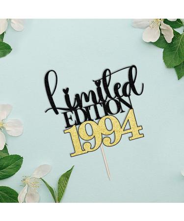 Gtseryeio Limited Edition 1994 Cake Topper Black Gold Glitter Men and Women 30th Birthday Party/30 & Fabulous Cake Decoration Decoration Supplies(Limited Edition Black gold 1994) Black Gold 1994 Limited Edition - Buy Online on GoSupps.com