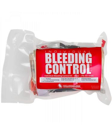North American Rescue Individual Bleeding Control Kit in a Vacuum Sealed Pouch