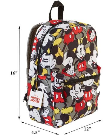 Disney Mickey Mouse Backpack - 16 inch for Kids & Adults | Official Licensed Product - Buy Online on GoSupps.com