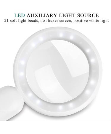 Professional with Light 20X USB Handheld Magnifier with Optical Glass Mirror for The Elderly to Read and Students to Explore Full of Stars - Buy Online on GoSupps.com