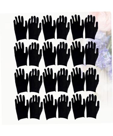 TOVINANNA 12 Pairs Cleaning Gloves Black Cotton Gloves Safety Work Gloves Beauty Gloves Cotton Labor Gloves Utility Work Gloves Heavy Duty Work Gloves Welders Gloves Hand Gloves Washable Man 19x11cm - Buy Online on GoSupps.com