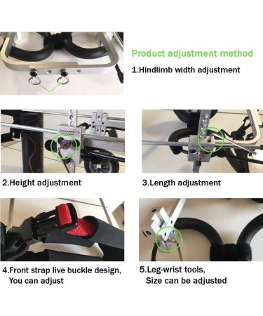 Dog Wheelchair for Back Legs Dog Wheelchair Adjustable Stainless Steel Cart Pet Wheelchair/cat Dog Wheelchair Hind Leg Rehabilitation for Handicapped Dog(XXXS) - Buy Online on GoSupps.com