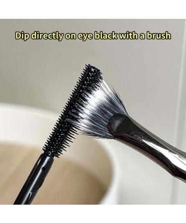 2Pcs Mascara Fan Brush for Lashes Angled Fan Shaped Makeup Brushes Eyelash Brush Bent Mascara Fan Brush - Buy Online on GoSupps.com