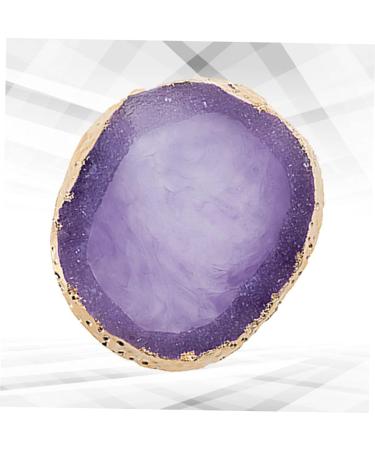 OHPHCALL 1 Piece Resin Manicure Palette with Agate Edge Professional Coloring Page for Nail Art Suitable for Mixing Blending Colors Easy to Clean to Use 95*83cm Purple - Buy Online on GoSupps.com