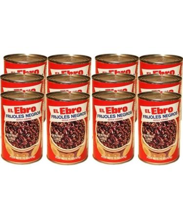 Ebro Foods El Cuban Style Black Beans. 12/15oz Case