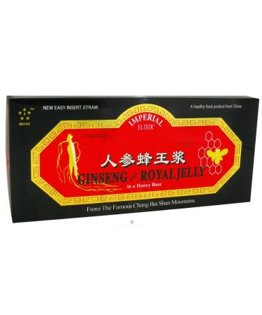 Imperial Elixir Ginseng & Royal Jelly 10 Bottles 0.34 fl oz (10 ml) Each