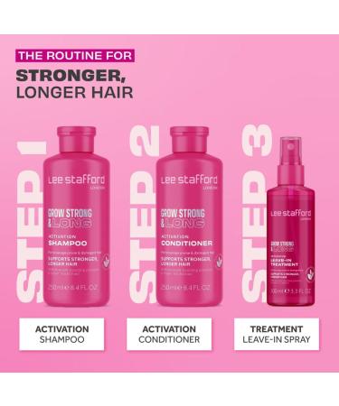 Lee Stafford Hair Growth Leave In Treatment Spray | Best Conditioning Mist for Dry Damaged Hair | Grow Strong & Long Collection 3.3 Fl Oz - Ship Internationally - Buy Online on GoSupps.com