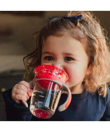 Nuby No Spill 360 Edge 2 Stage 8 oz Drinking Rim Cup with Removable Handles & Hygienic Cover  Colors May Vary 1 Count (Pack of 1) - Buy Online on GoSupps.com