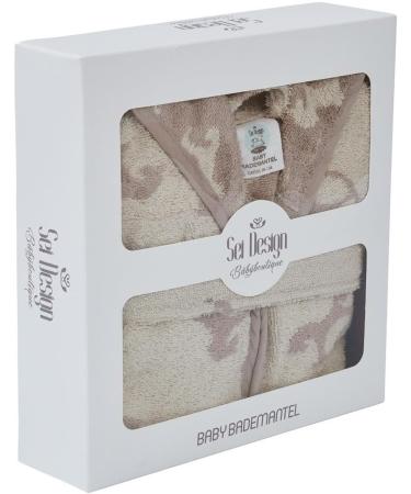 Organic Cotton Baby Bathrobe | 100% Eco-Friendly | 6+ to 3-4 Years | Nature Rocking Horse Design - Buy Online on GoSupps.com