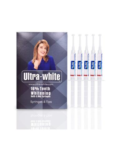 Ultra White 16% Teeth Whitening Gel Large 5 Tubes of Gel