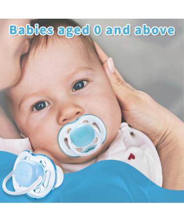 Eihi 4 Pieces Pacifier Set for 0-6 Months | MAM Tooth-Friendly Baby Pacifiers - Extra Light & Airy Design Special Silicone - Buy Online on GoSupps.com