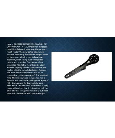 2022 Aero Handlebar Cycling Computer Mount for Garmin, Wahoo, CatEye, Bryton - GoPro and Bike Light Compatible - Buy Online on GoSupps.com