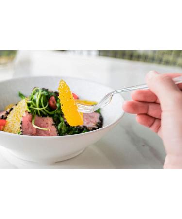 POSATE Heavy Weight Clear Disposable Plastic Forks - 100 Count - Buy Online on GoSupps.com