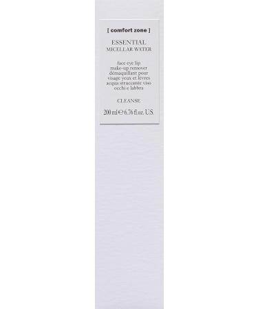 Comfort Zone Essential Micellar Water - 200ml | Make-Up Remover for Face, Eyes, and Lips | Clears Pores | Refreshing Formula with Natural Ingredients - Buy Online on GoSupps.com