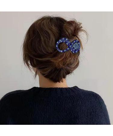 Shop Vintage Rhinestone Hair Clips for Women | Large Elegant Accessories for Thick & Thin Hair - Blue Red Purple - Buy Online on GoSupps.com