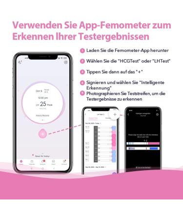 Femometer 20 Ovulation Tests & 5 Pregnancy Tests 25 MIU/ml Optimal Sensitivity with Urine Cup | Accurate & Reliable - Buy Online on GoSupps.com