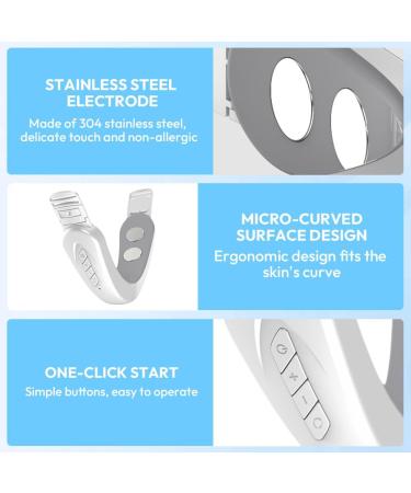 Zinueen V-Face Face Toning Device Electric with 6 Modes and 12 Intensity Levels for Firmer Skin and Deeper Tone for Women - Buy Online on GoSupps.com
