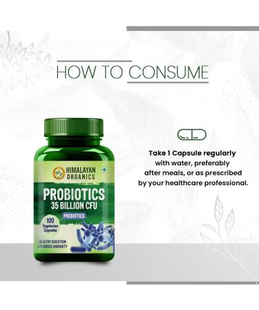 Himalayan Organics Probiotics 35 Billion CFU Supplement | Better Nutrient Absorption | Healthy Digestion Stronger Immunity & Overall Wellness - 100 Veg Capsules - Buy Online on GoSupps.com