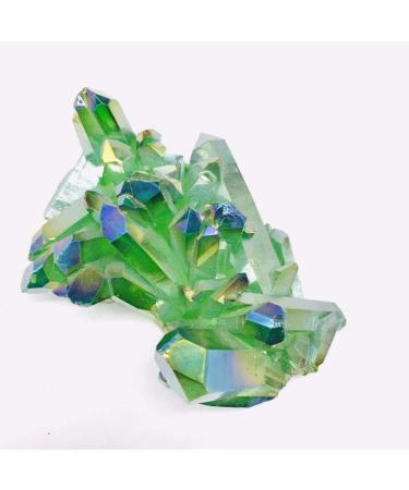 Natural Angel Quartz Green Aura Titanium Crystal Cluster Stone 200g-500g Suitable for Furniture Decoration Crystal Cluster (Color : 1pc 370g-430g) - Buy Online on GoSupps.com