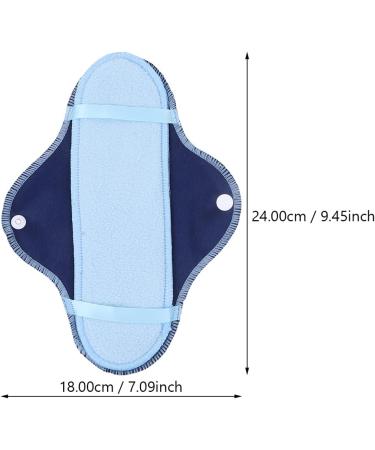 DOITOOL Women's 8pcs Reusable Sanitary Pads Set with Storage Bag - Washable Cloth Menstrual Panty Liners for Heavy Flow, Maternity, Postpartum - Women's Suits with Sanitary Napkins - Buy Online on GoSupps.com