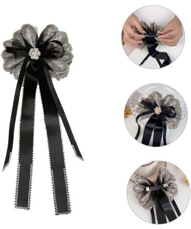 FRCOLOR Hair bow hairpin barrettes for thick hair black hair bands 's hair clips flower tassel hair barrettes chiffon flower jaw barrettes flower hair clips for bows for Clips - Buy Online on GoSupps.com
